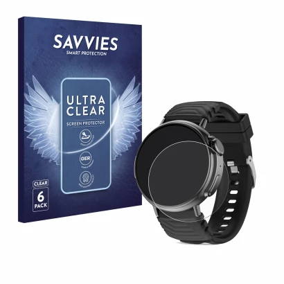 Front side of a product packaging with the brand logo Savvies. Next to it is the device AMZSA GT88 shown with the correspondin