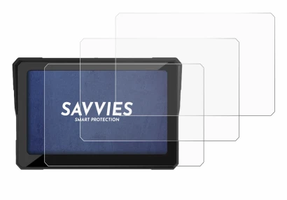 Image of the device Carpuride W702 7" with a wide variety of screen protectors.