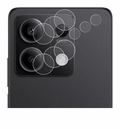 Image of the device Xiaomi Redmi Note 13 Pro 5G (ONLY Camera Lens) with a wide variety of screen protectors.