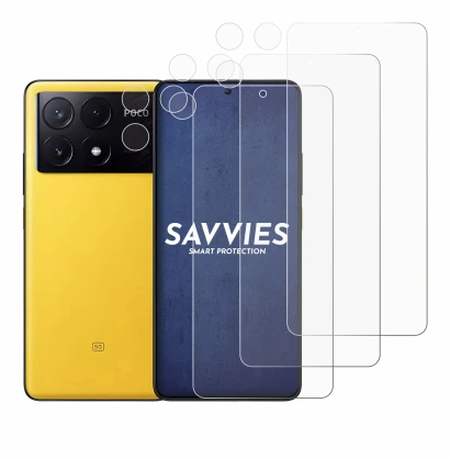 Image of the device Xiaomi Poco X6 Pro (Front+Camera) with a wide variety of screen protectors.