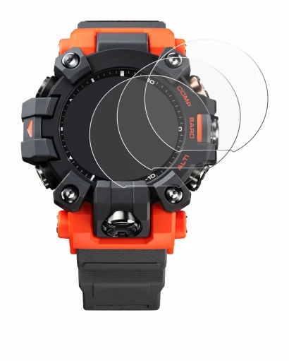 Image of the device Casio G-Shock GW-9500 with a wide variety of screen protectors.