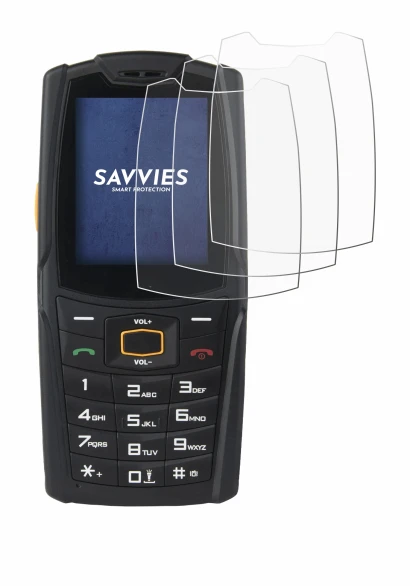 Image of the device AGM M6 with a wide variety of screen protectors.