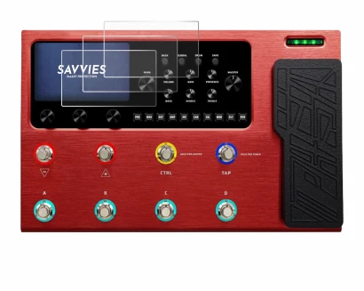 Image of the device Valeton GP-200R with a wide variety of screen protectors.