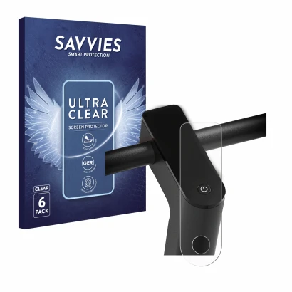 Front side of a product packaging with the brand logo Savvies. Next to it is the device Xiaomi Mi 4 Pro (2nd Gen.) shown with 