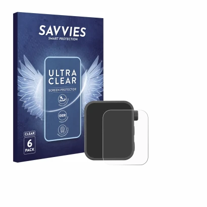 Front side of a product packaging with the brand logo Savvies. Next to it is the device Godox X3 shown with the corresponding 