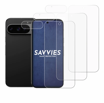 Image of the device Google Pixel 9 Pro XL (Front+Camera) with a wide variety of screen protectors.