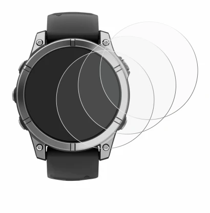 Image of the device Garmin Fenix E with a wide variety of screen protectors.