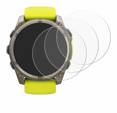 Image of the device Garmin Fenix 8 Solar (51 mm) with a wide variety of screen protectors.