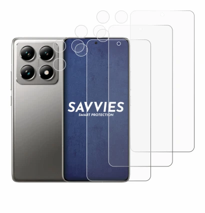 Image of the device Xiaomi 14T Pro (Front+Camera) with a wide variety of screen protectors.