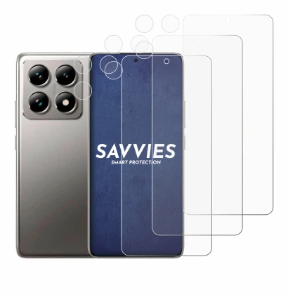 Image of the device Xiaomi 14T (Front+Camera) with a wide variety of screen protectors.