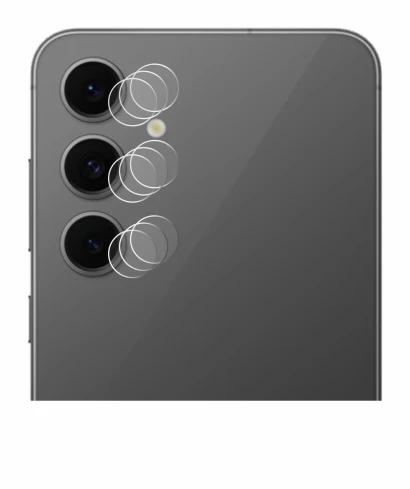 Image of the device Samsung Galaxy S24 FE (ONLY Camera Lens) with a wide variety of screen protectors.