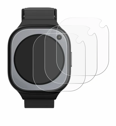 Image of the device Xplora X6Pro with a wide variety of screen protectors.