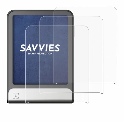 Image of the device Ledger Flex with a wide variety of screen protectors.