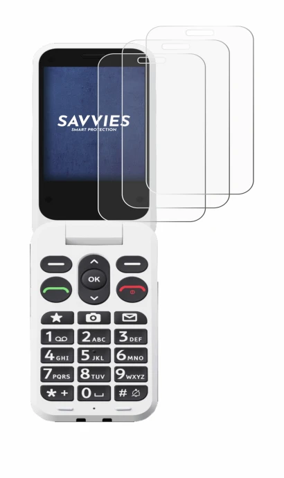 Image of the device Doro Leva L30 with a wide variety of screen protectors.