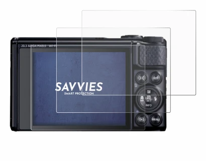 Image of the device Canon PowerShot SX740 HS Lite with a wide variety of screen protectors.
