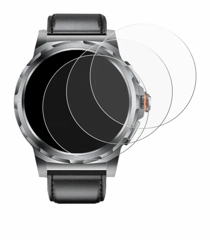 Image of the device LIGE SML6-R-E 1.43" with a wide variety of screen protectors.