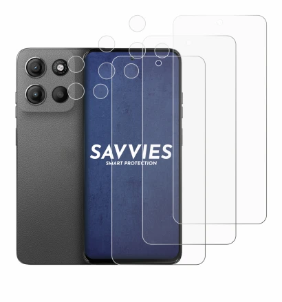 Image of the device Motorola Moto G15 Power (Front+Camera) with a wide variety of screen protectors.