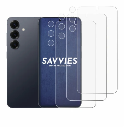 Image of the device Samsung Galaxy S25 Plus (Front+Camera) with a wide variety of screen protectors.