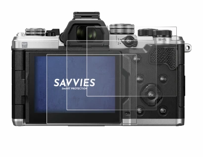 Image of the device OM System OM-3 with a wide variety of screen protectors.