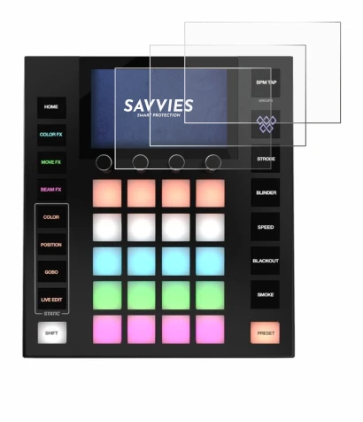 Image of the device Wolfmix W1 MK2 with a wide variety of screen protectors.