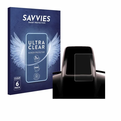 Front side of a product packaging with the brand logo Savvies. Next to it is the device Segway GT3 D shown with the correspond