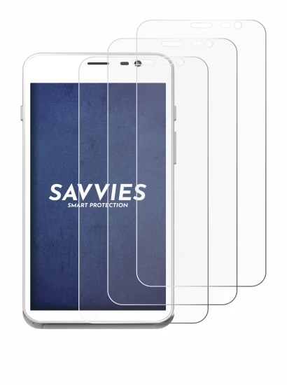 Image of the device Pax CCV Fly A77 with a wide variety of screen protectors.