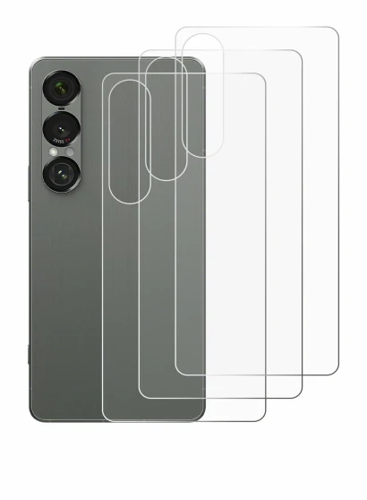 Image of the device Sony Xperia 1 VII (Back) with a wide variety of screen protectors.