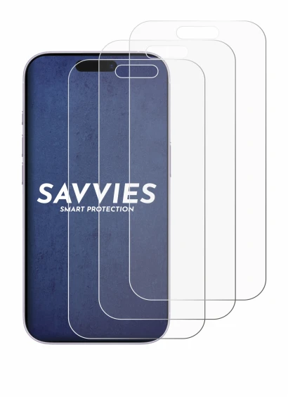 Image of the device Apple iPhone 17 with a wide variety of screen protectors.