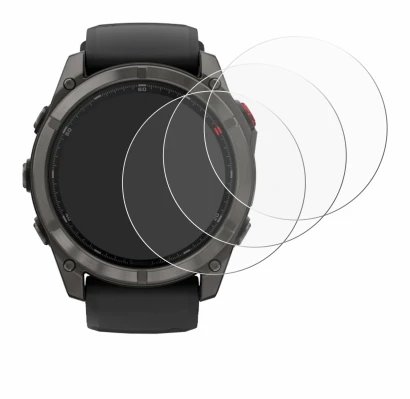 Image of the device Garmin Fenix 8 Pro MicroLED (51 mm) with a wide variety of screen protectors.
