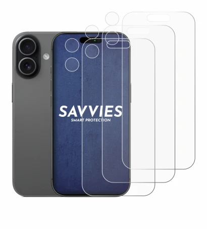 Image of the device Apple iPhone 17 (Front+Camera) with a wide variety of screen protectors.