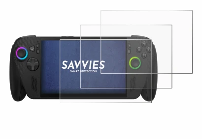 Image of the device ASUS ROG Ally X 2025 with a wide variety of screen protectors.