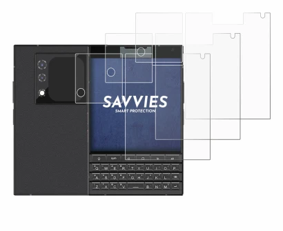 Image of the device Unihertz Titan 2 (Front+Camera) with a wide variety of screen protectors.