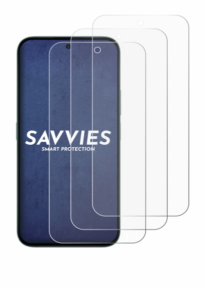 Image of the device Honor X6c with a wide variety of screen protectors.