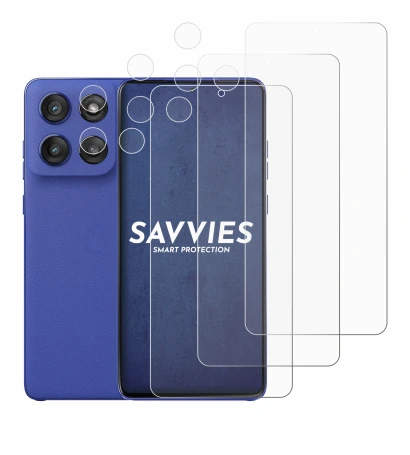 Image of the device Motorola Edge 60 Stylus (Front+Camera) with a wide variety of screen protectors.