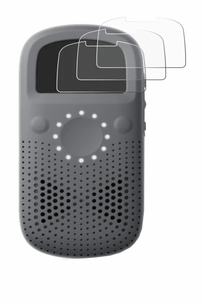 Image of the device Relay X with a wide variety of screen protectors.