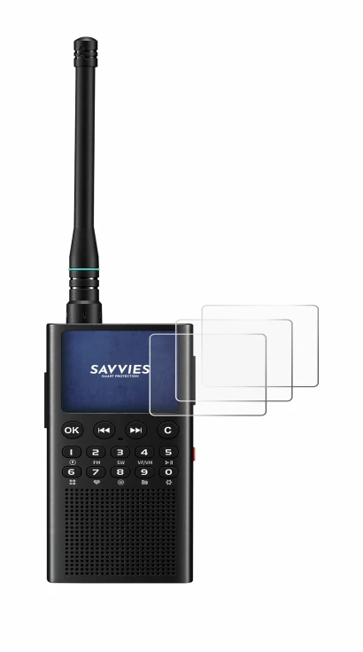 Image of the device Choyong WT2 with a wide variety of screen protectors.
