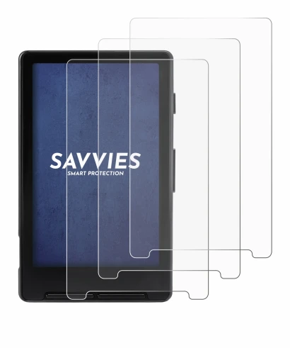 Image of the device Xteink X4 with a wide variety of screen protectors.