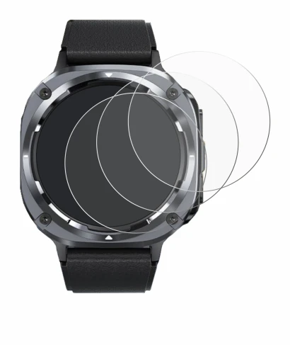 Image of the device TIMU S90 1.45" with a wide variety of screen protectors.