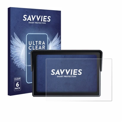 Front side of a product packaging with the brand logo Savvies. Next to it is the device Wonsidary W522 5" shown with the corre