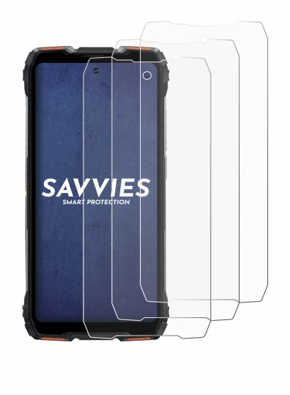 Image of the device Blackview Rock 3 with a wide variety of screen protectors.