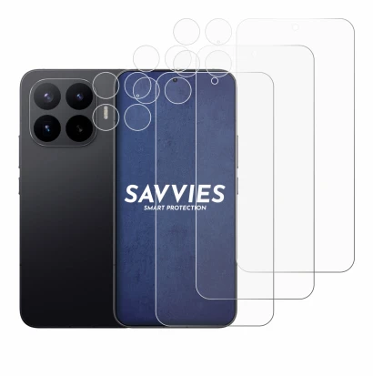 Image of the device Xiaomi 17T Pro (Front+Camera) with a wide variety of screen protectors.