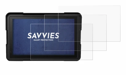 Image of the device BakerMiche 7" with a wide variety of screen protectors.