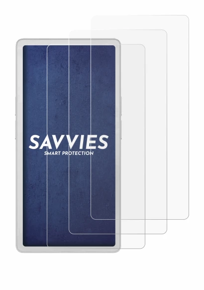 Image of the device PocketBook Q with a wide variety of screen protectors.