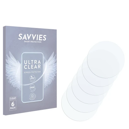 Front side of a product packaging with the brand logo Savvies. Next to it is the corresponding screen protector.