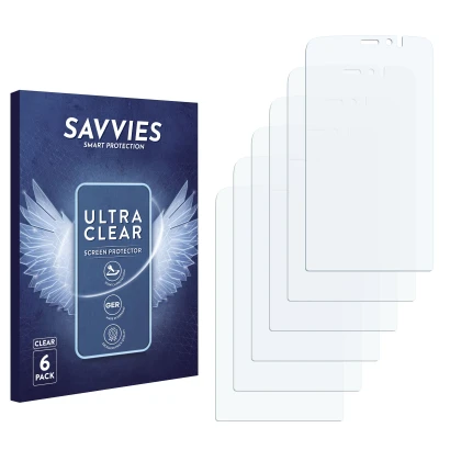 Front side of a product packaging with the brand logo Savvies. Next to it is the corresponding screen protector.
