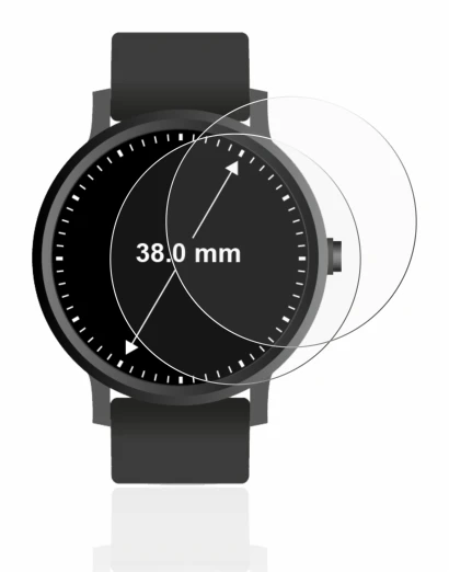 Image of the device Watches (Circular, ø: 38 mm) with a wide variety of screen protectors.