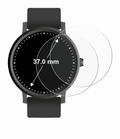Image of the device Watches (Circular, ø: 37 mm) with a wide variety of screen protectors.