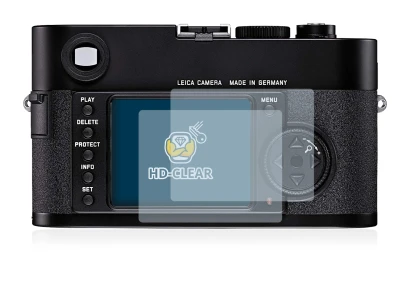 Image of the device Leica M8 with a wide variety of screen protectors.