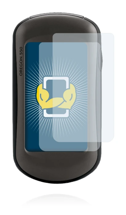 Image of the device Garmin Oregon 550 with a wide variety of screen protectors.