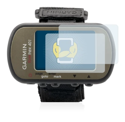 Image of the device Garmin Foretrex 401 with a wide variety of screen protectors.